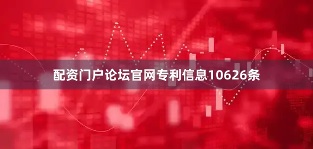 配资门户论坛官网专利信息10626条